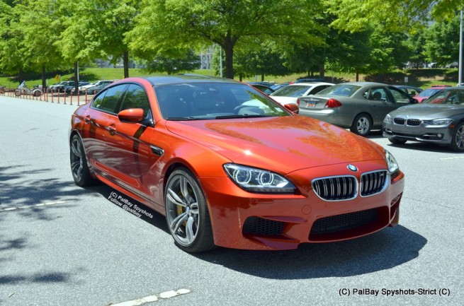 BMW M6 Gran Coupe in Sakhir Orange and Frozen White