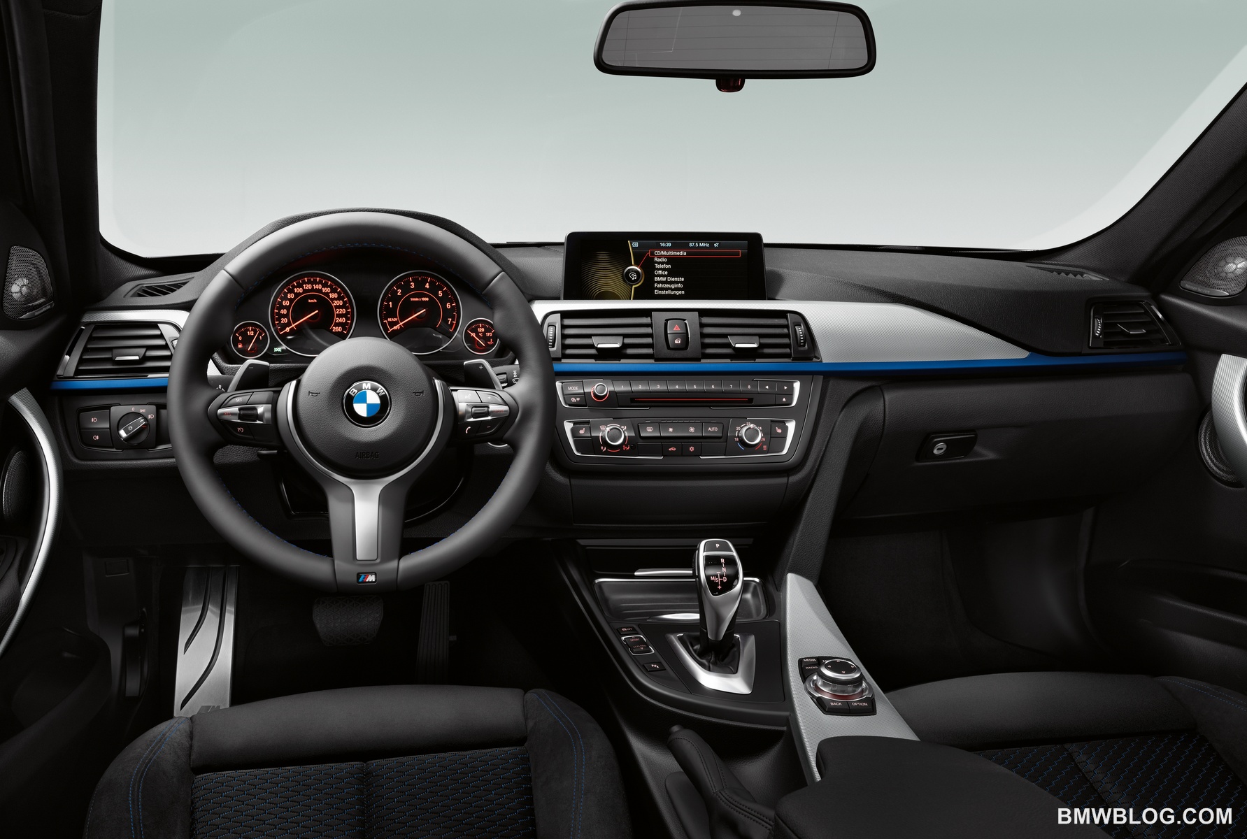 Inside, the new BMW 3 Series combines luxury with sportiness and different