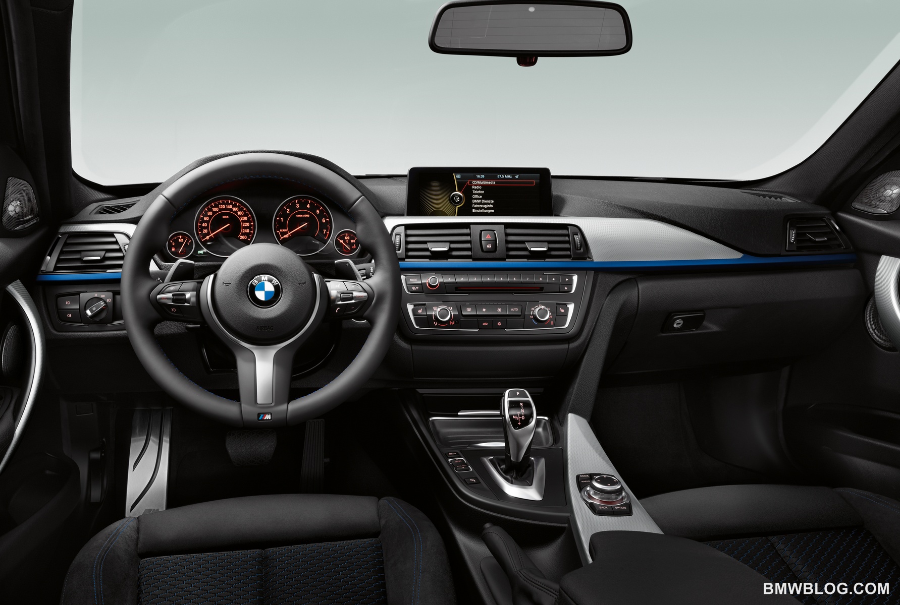 Inside, the new BMW 3 Series combines luxury with sportiness and different Inside, the new BMW 3 Series combines luxury with sportiness and different