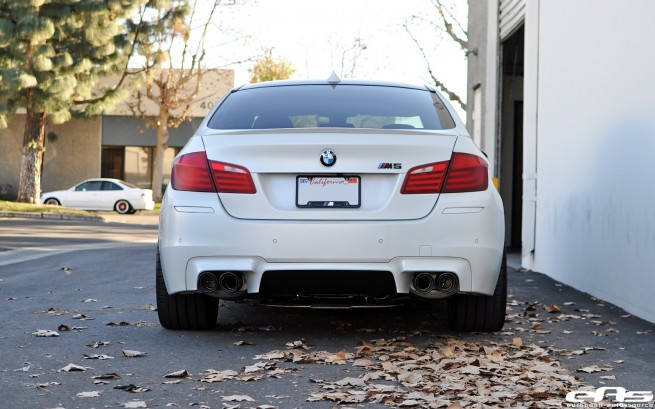 8372041820_9c41d273a6 Frozen White BMW F10 M5 Akrapovic Evolution Exhaust 23