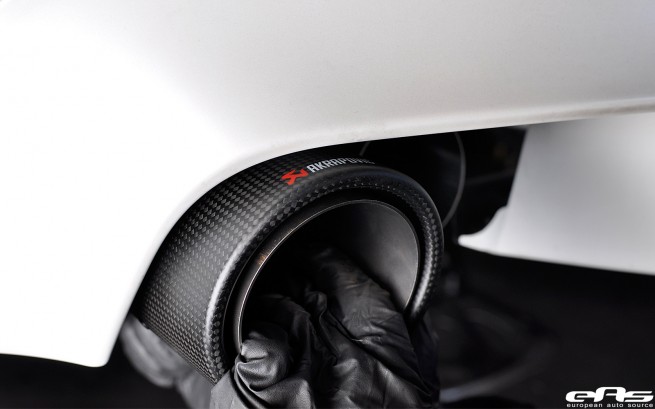 8372044968_39f308503b Frozen White BMW F10 M5 Akrapovic Evolution Exhaust 02