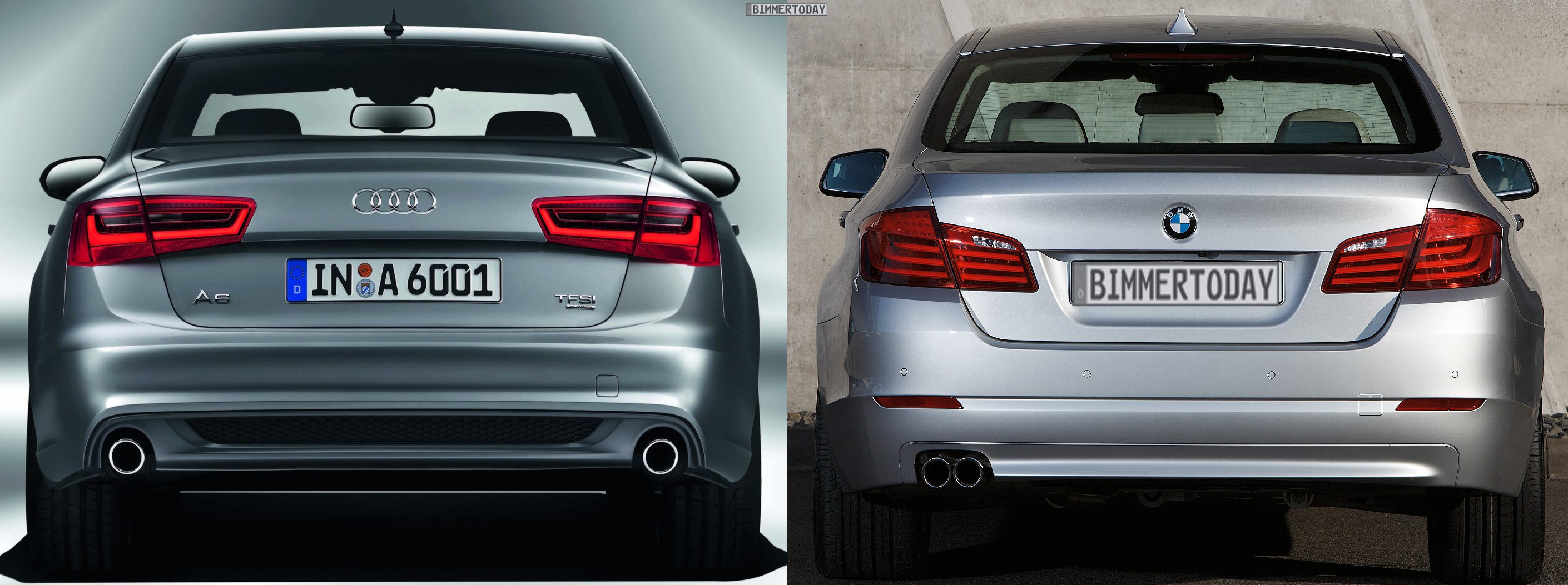 Photo Comparison New 2012 Audi A6 vs. 2011 BMW 5 Series
