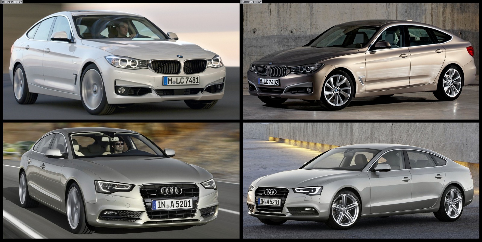 Audi a5 sportback vs bmw 3 gt #5