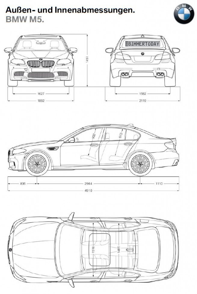 BMW-M5-F10-Abmessungen