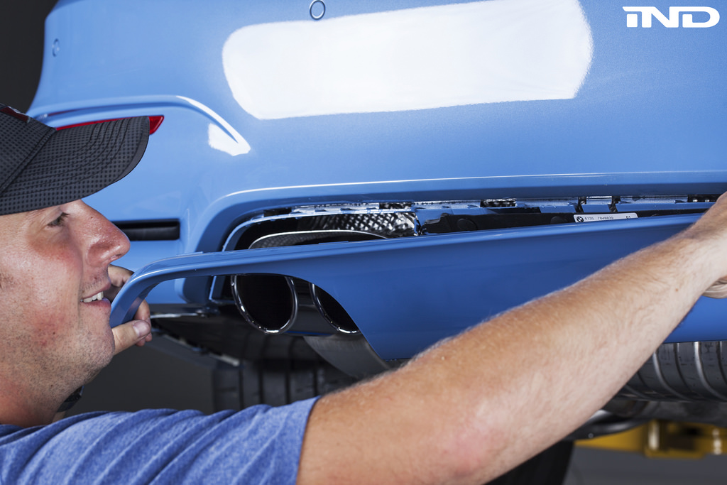 Bmw m3 diffuser install #3