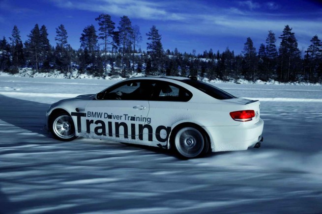 ice training. BMW snow and ice training