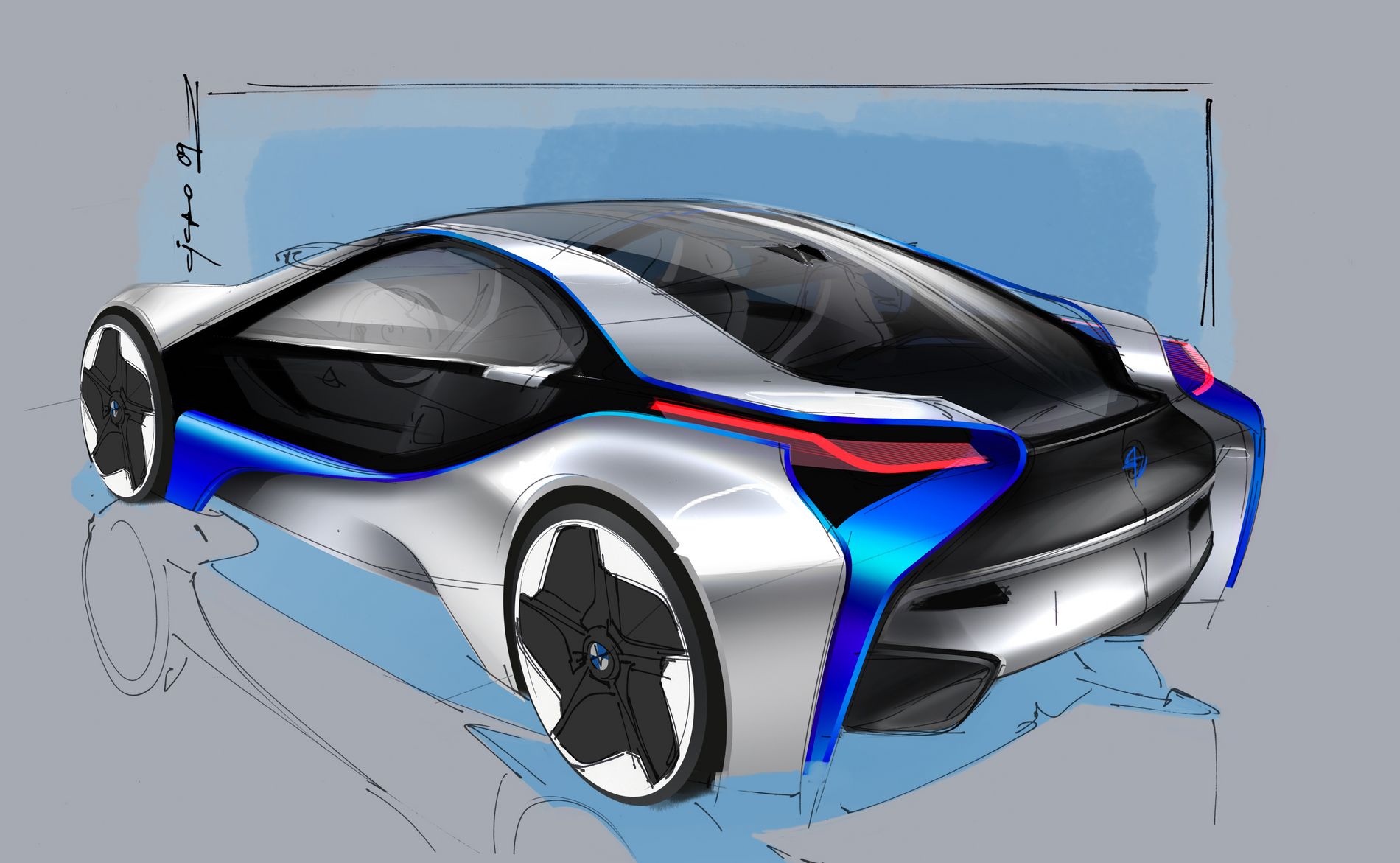 Bmw vision efficient dynamics electric concept car #4