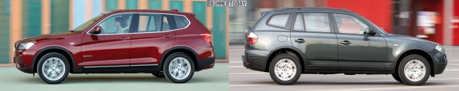 BMW-X3-F25-vs-X3-E83-Seite