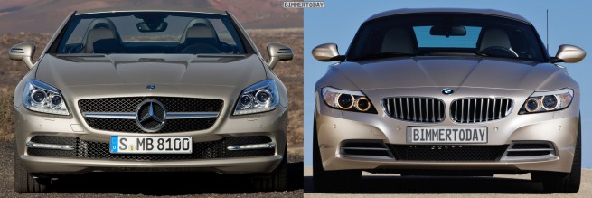 BMW-Z4-E89-Mercedes-SLK-R172-Front