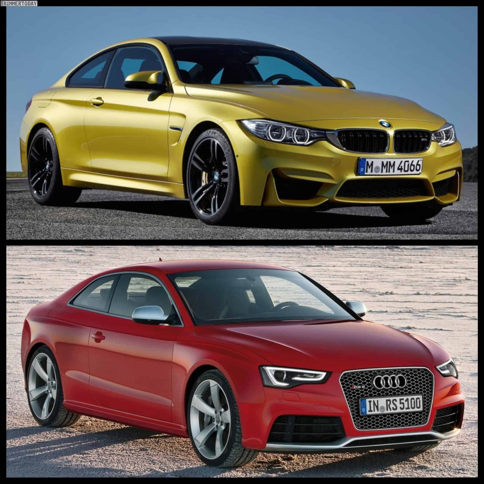 ... BMW M4 F82 Audi RS5 Coupe 01 750x750 Photo Comparison: BMW M4 vs Audi
