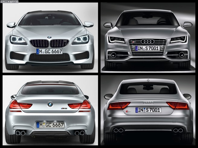 Photo Comparison: BMW M6 Gran Coupe vs Audi S7 Sportback