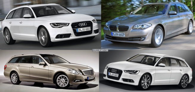 Photo Comparison: BMW 5 Series Touring vs. Mercedes E Class Estate vs. Audi A6 Avant