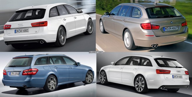 Photo Comparison: BMW 5 Series Touring vs. Mercedes E Class Estate vs. Audi A6 Avant