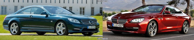 Bildvergleich-BMW-6er-Coupe-F13-Mercedes-CL-Front2