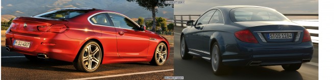 Bildvergleich-BMW-6er-Coupe-F13-Mercedes-CL-Heck3