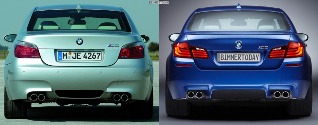 Bildvergleich-BMW-M5-F10-M5-E60-Heck