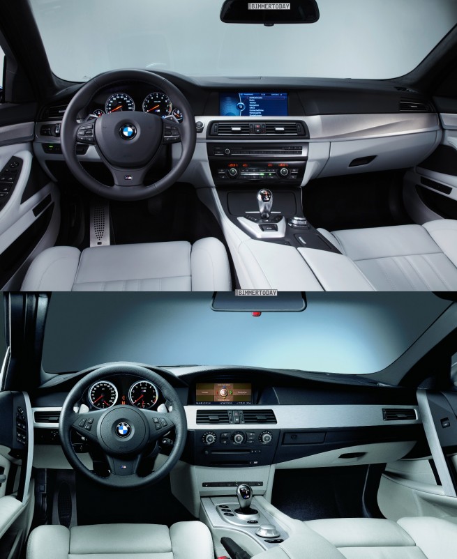 Bildvergleich-BMW-M5-F10-M5-E60-Interieur
