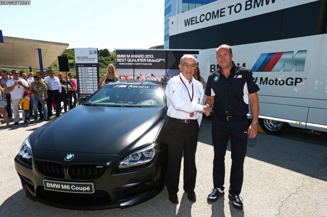 2013 BMW M Award: BMW M6 Coupe Frozen Black for best MotoGP qualifier
