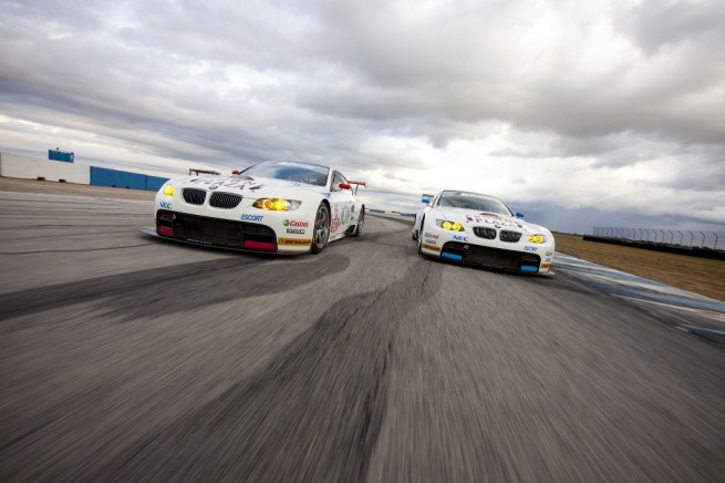 BMW Story of Joy livery makes debut on M3 GT at Sebring Winter Test for American Le Mans Series 2010. February 22, 2010.