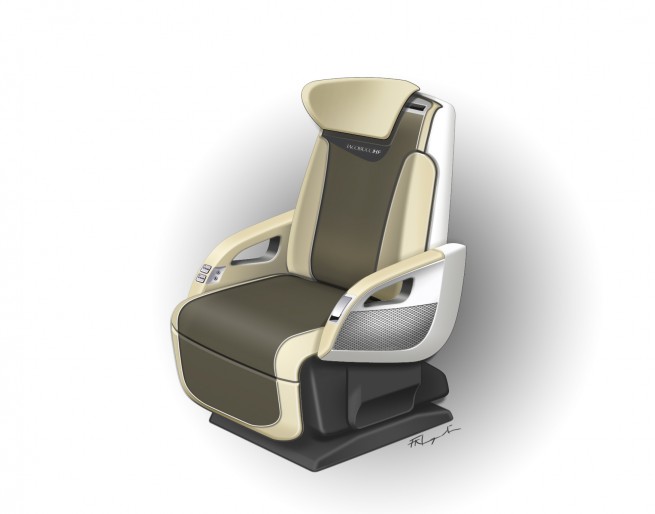 P90068451 DesignWorksUSA designs business jet seats for premium manufacturer Iacobucci HF