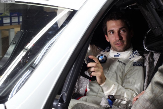 Ex F1 pilot Timo Glock tests the BMW M3 DTM in Valencia