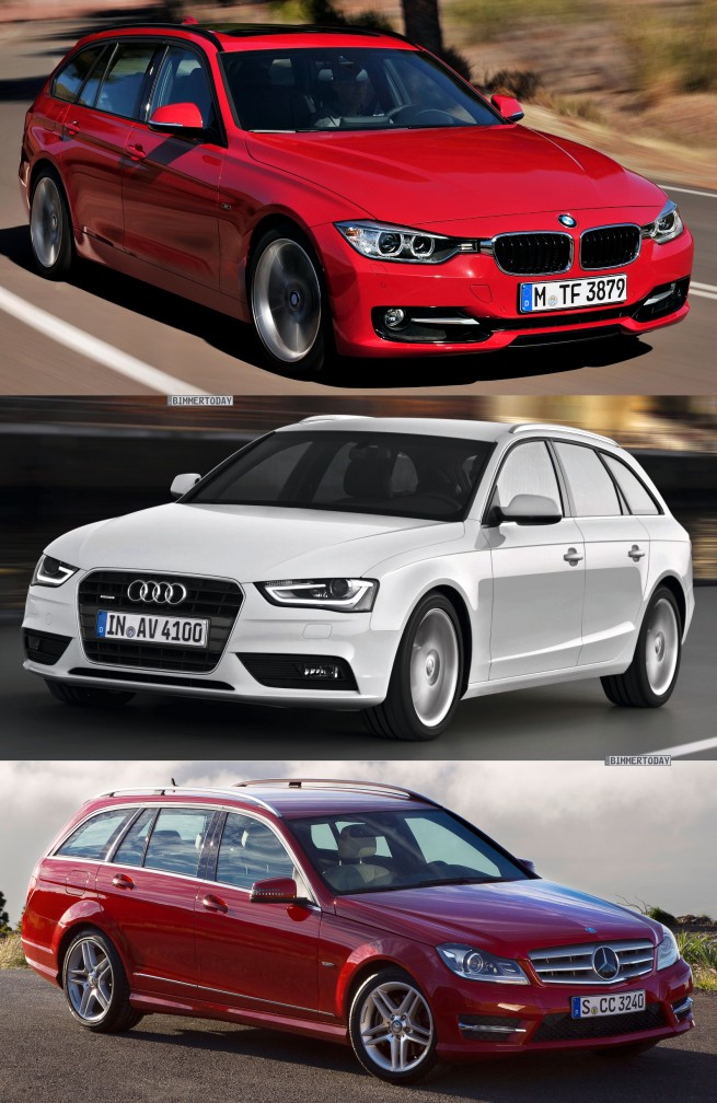 a-BMW-3er-Touring-F31-Bild-Vergleich-Audi-A4-Avant-Mercedes-C-Klasse-T-Modell-1