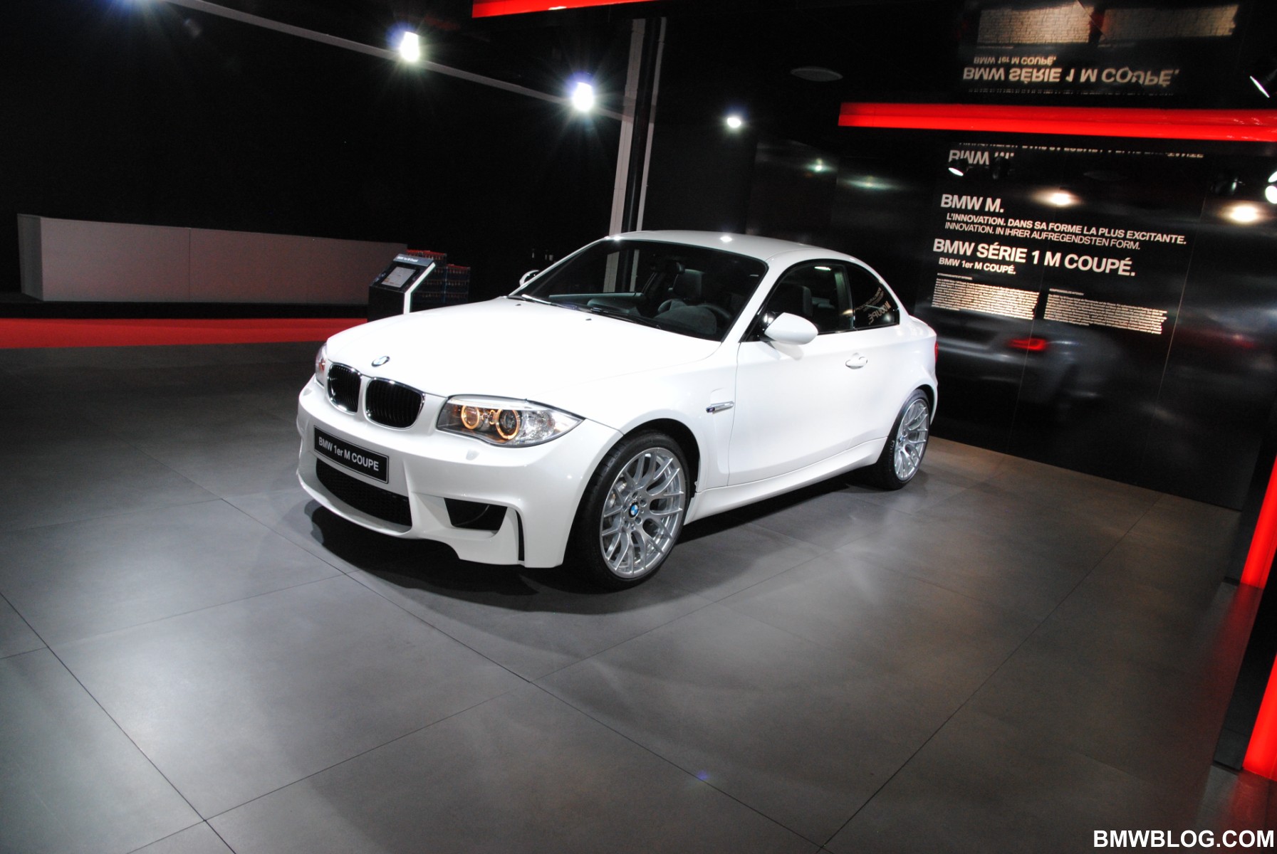 Bmw 1 series m coupe alpine white #4