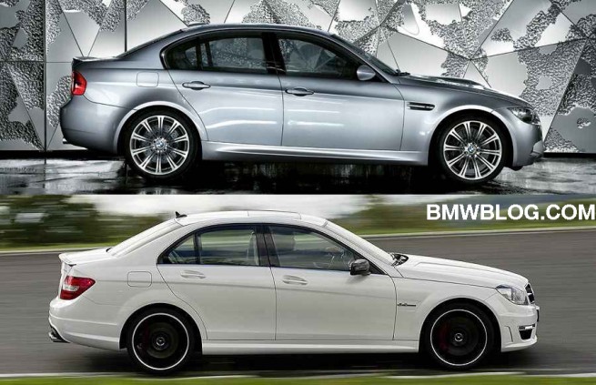 Photo Comparison 2011 BMW M3 E90 Facelift vs 2012 MercedesBenz C63 AMG
