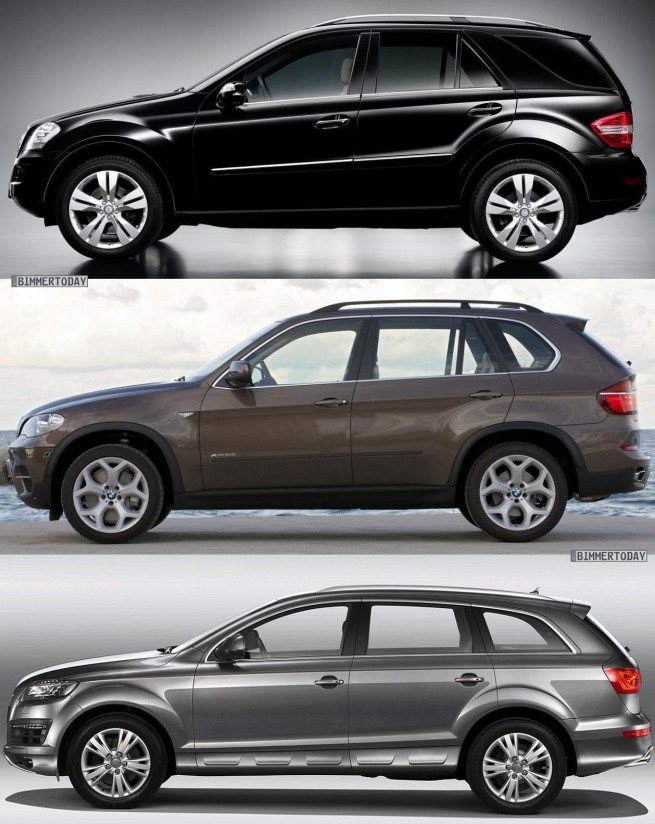 Comparison: BMW X5 LCI vs. Audi Q7 vs. Mercedes-Benz ML 
