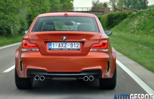 BMW 1M Valencia Orange spotted on the road