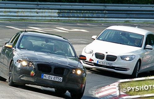 Spy Photos: 2011 BMW 5 Series together with the 5 GT at Nurburgring
