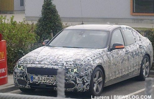 Spy Shots: 2012 F30 BMW 3 Series spied again