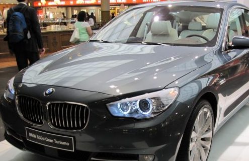 BMW 530d GT on display at Munich Airport