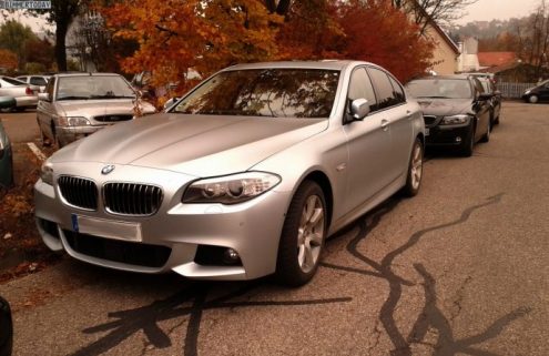 BMW 550i in Frozen Silver