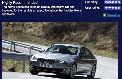 Fifth Gear “highly recommends” the 2011 BMW 5 Series