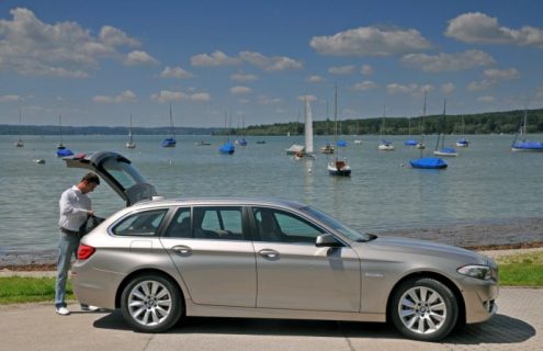 From Fall 2011: “Hands-free tailgate opening” for BMW 5 Series Sedan and Touring