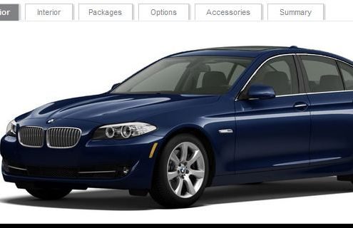 2011 BMW 5 Series configurator available online at BMWUSA.com