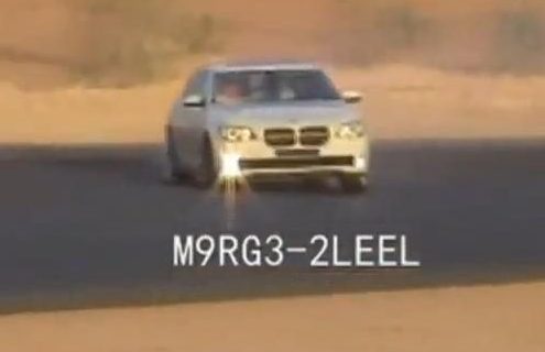 Video: BMW 7-series drifting! Don't do this at home!!