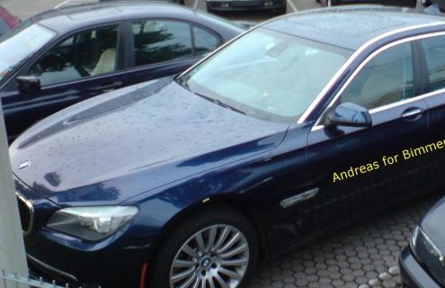 BMW 755ih Hybrid production model spotted