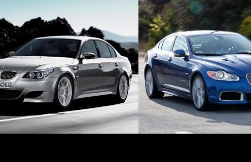 Top Gear: BMW M5 vs. Jaguar XFR