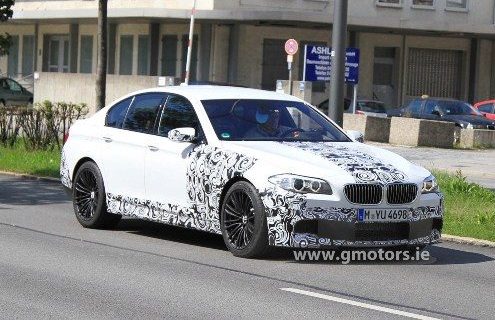 Spy photos: 2011 BMW M5 F10 in Alpine White