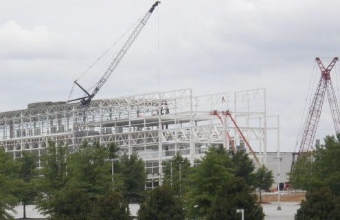 BMW manufacturing plant expansion construction almost completed