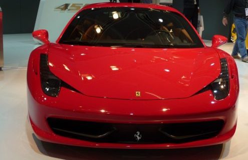 Ferrari, Aston Martin and Lamborghini at Frankfurt Auto Show