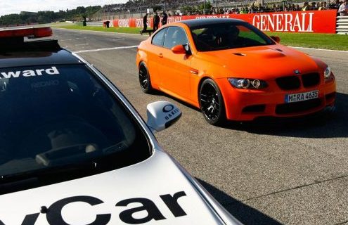 Valentino Rossi test drives the BMW M3 GTS
