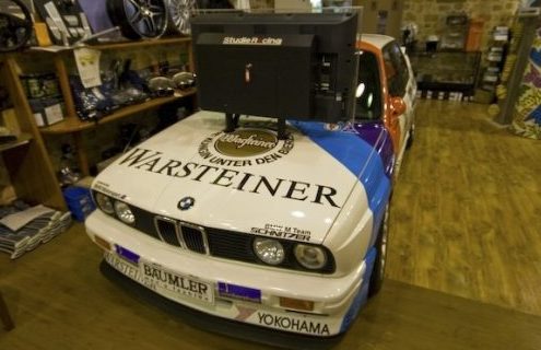  Ultimate Gaming Machine Playstation on a BMW M3 E30 Racer 1 