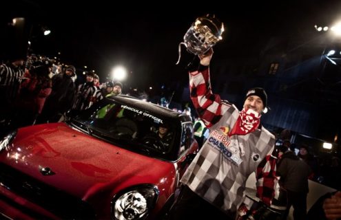 Philippe Poirier wins MINI Rookie Award in Ice-cross Downhill Competition