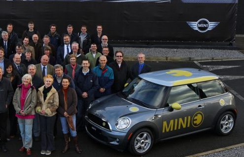 MINI E cars were handed over to UK test drivers