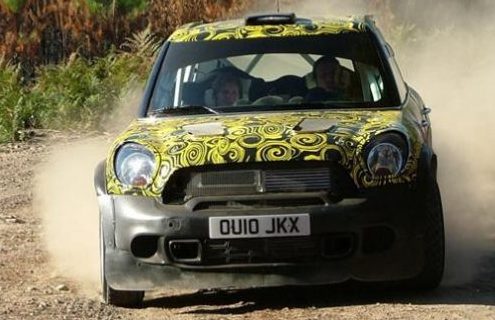 First videos with MINI Countryman WRC during shakedown