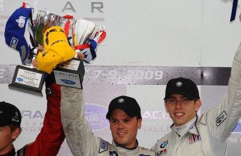 BMW Rahal Letterman Racing Team M3 to a third place finish at Mid-Ohio