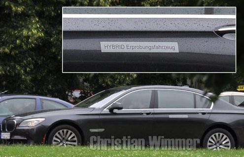 New spy photos BMW 755ih